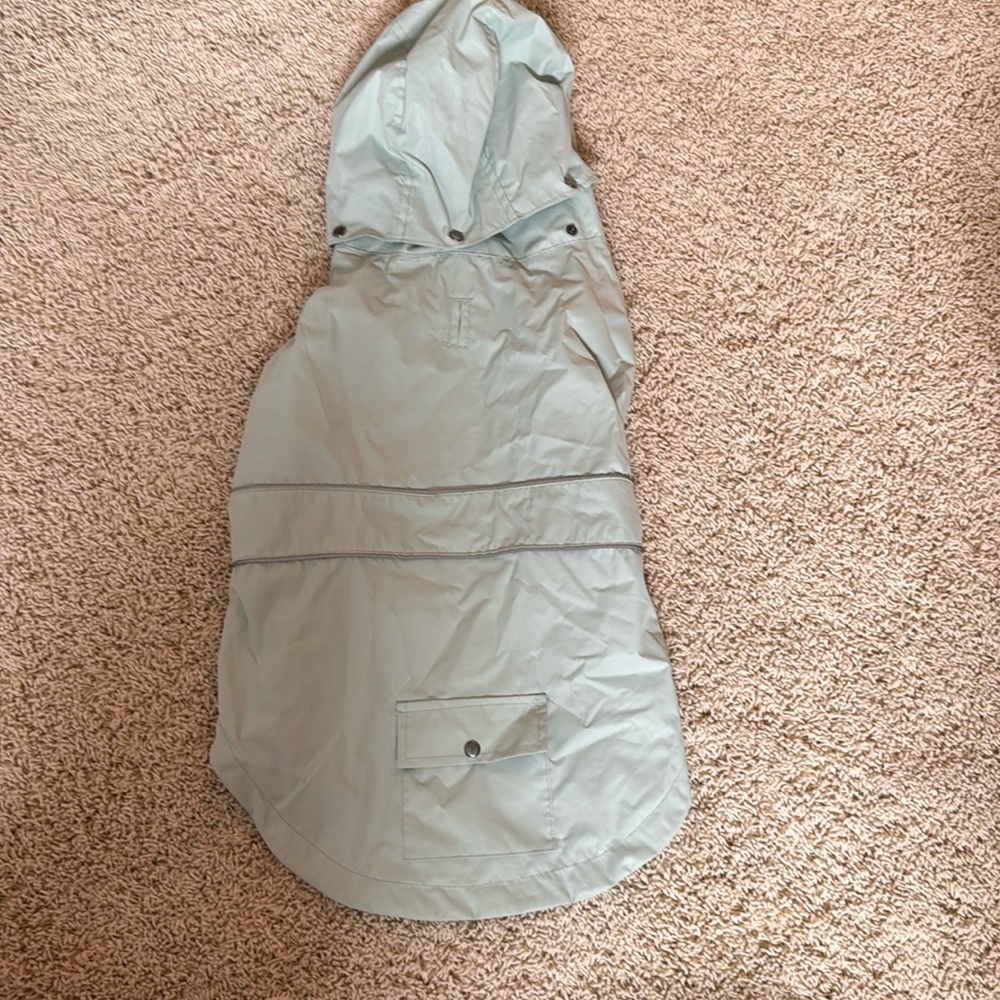 Telluride Clothing Company Mint Green Dog Puppy Rain Coat / Jacket Size XL
